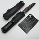 Microtech Marfione Select Cypher II Black w/ Tritium Inlaid Button & S/E Baker Forge Copper-Mai 1241-16MS2