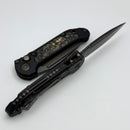 Microtech Knives LUDT Gen III DLC S/E w/ Pro-Tech Composites Carbon Fiber Inlays Signature Series 1135-1DLCTSAE