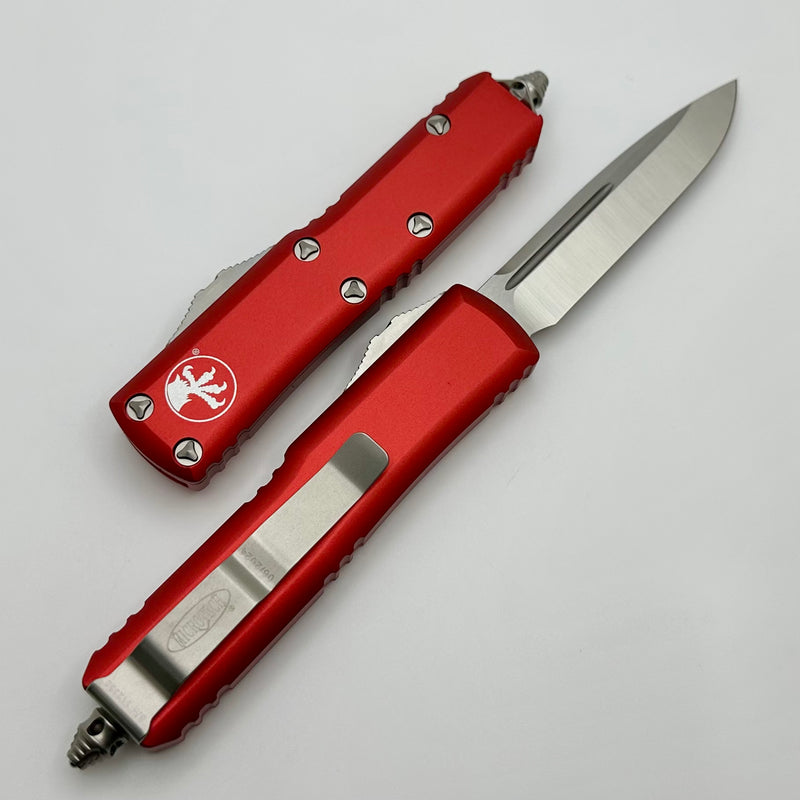 Microtech UTX-85 S/E Satin Standard & Red 231-4RD