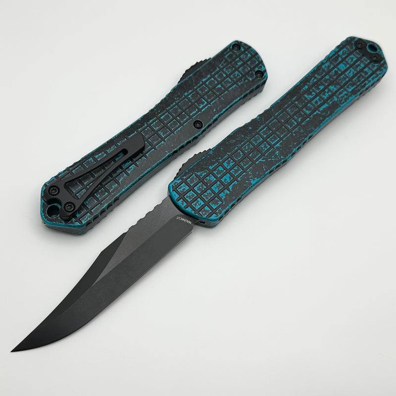 Heretic Knives Manticore X Breakthrough Turquoise Grenade Frag Handle & DLC Bowie MagnaCut H030BF-6A-BRKTQ