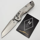 Microtech Marfione Select MSI RAM LOK Mini Fluted Titanium Handles w/ Double Vapor Accents & Purple Accents & Stonewash M390MK 210M-10FLMS4