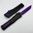 Microtech Knives Combat Troodon Gen III T/E & Black Handle w/ Purple Accents 1144-1PUSK