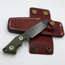 Medford 1881 Knife Works Micro Tanto w/ OD Green G-10 & DLC 1095 CV Fixed Blade