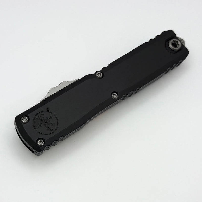 Microtech Ultratech ZBP Hellhound Stonewash w/ Black Handle Signature Series 1119-10S