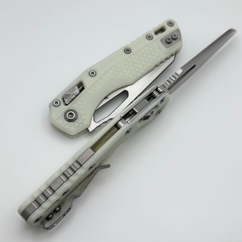 Microtech Knives MSI RAM LOK 30th Anniversary White Polymer Injection Molded & M390MK 210T-10PMWH30