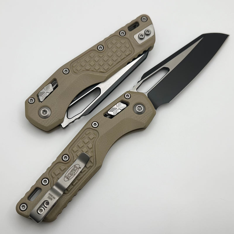 Microtech Knives MSI RAM LOK FRAG Tan G-10 & Two Tone Black M390MK 210-1FRGTTA