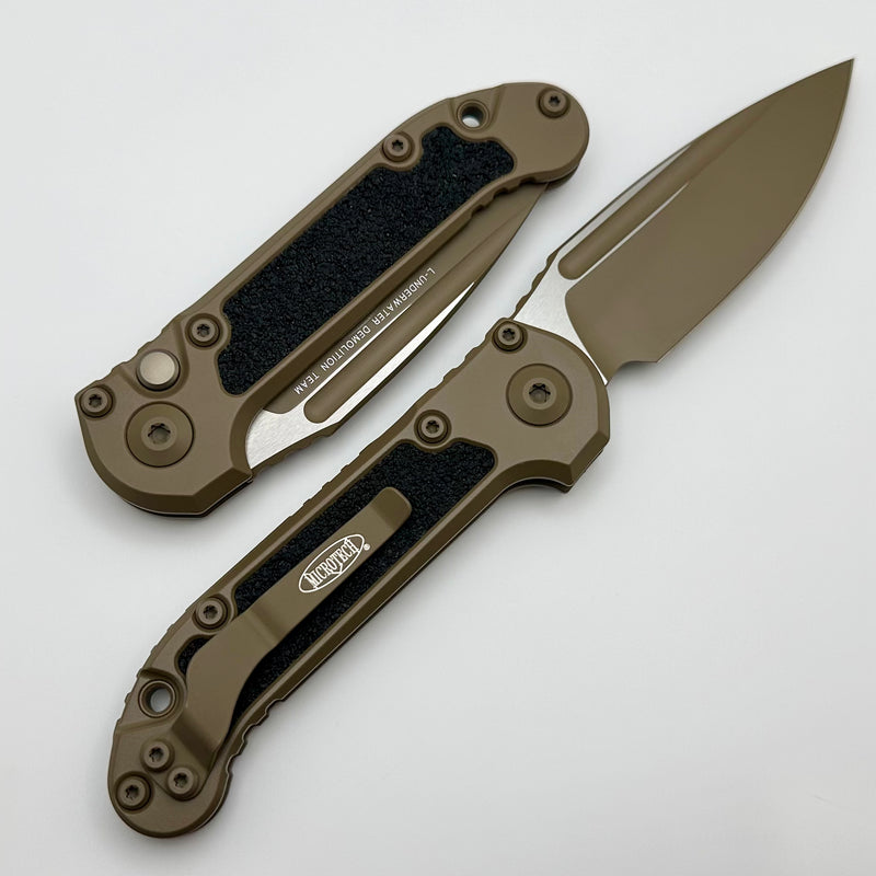 Microtech Knives LUDT Gen III Full Cerakote Dark Earth Drop Point NCB Exclusive 1135-1CDENCB