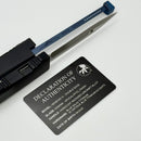 Microtech Marfione Select Nemesis IV Black Handle w/ Antique Blue Ti Accents & 4.4" Apocalyptic D/E M390MK 1152-10APMS2