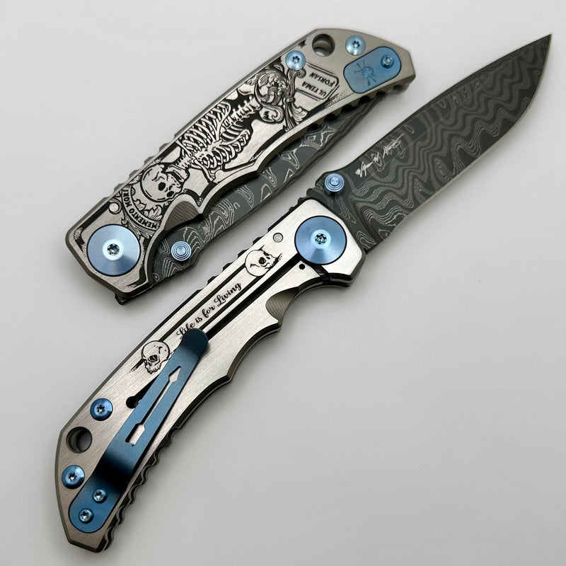 Spartan Blades Harsey Folder 2023 Memento Mori Edition w/ Damascus