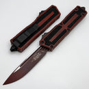 Microtech Scarab 2 Gen 3 Spine Fluted S/E Tactical Standard w/ Weathered Crimson Handle 1278-1WCN