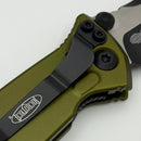 Grenade Blem Microtech Socom Elite Tanto Edge Partial Serrated Manual OD Green Standard 161-2OD