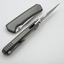 Chaves Knives Sam Tran Arison Street Stonewash Titanium Integral Handle & Belt Satin M390