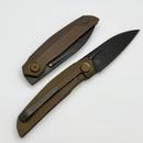 Reate Knives VK-ANUB Bronze Titanium Handles & DLC Elmax