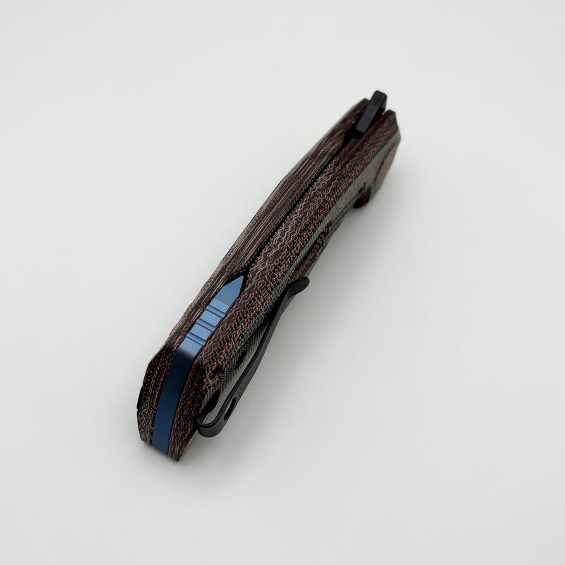 Reate Knives PL-7 Red/Black Micarta Handles & PVD Nitro-V