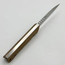 Medford Mizuchi Coyote & Tumbled Polished 20CV Fixed Blade