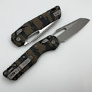 Microtech Knives MSI RAM LOK Tiger Camo Polymer & Part Serrated M390MK Apocalyptic 210T-11APPMTRC