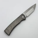 Chaves Knives Slip Joint w/ Tanto M390 & Full Rocked Titanium Handles w/ Copper Inlay