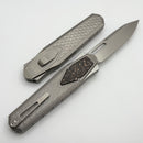 Remette RT Swordfish Titanium Handle w/ Carbon Fiber Inlay & Tanto M390 Manual OTF ZL101B4