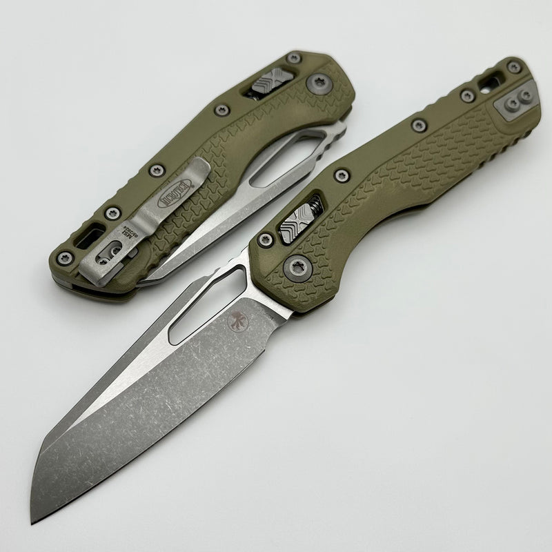 Microtech Knives MSI RAM LOK OD Green Polymer & M390MK Apocalyptic Standard 210T-10APPMOD