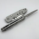 Spyderco Smock Satin Cruwear w/ Blasted Finish Aluminum Handles C240ALCWP Distributor Exclusive