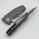 Demko Nano Shark w/ Textured Titanium Handles & Clip Point CPM-20CV