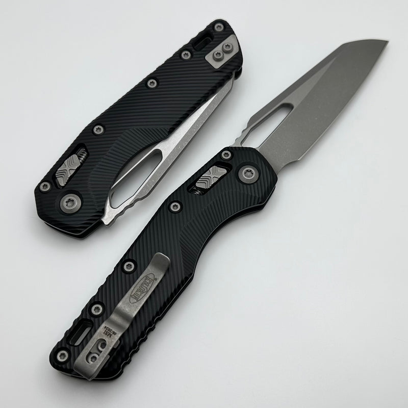 Microtech Knives MSI RAM LOK Black Fluted Aluminum & Apocalyptic M390MK 210-10APFL