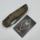 Microtech Marfione Select MSI RAM LOK Antique Bronze Slab Side Titanium Handles w/ DLC Accents & DLC Stonewash M390MK 210-1DLCTMS2