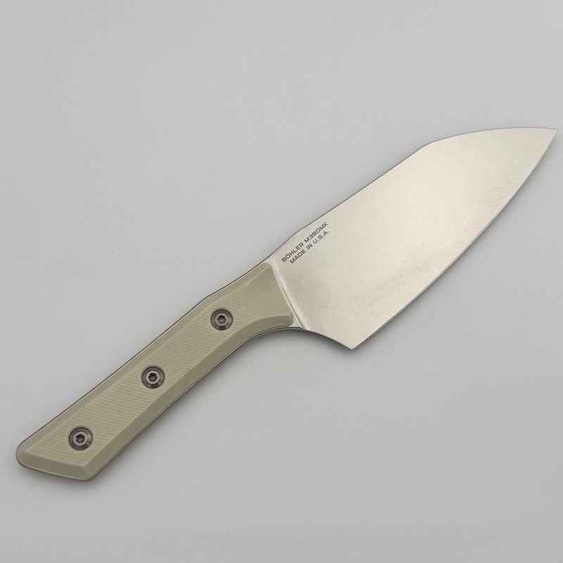 Microtech Santoku 6" Ivory G-10 Handle w/ Stonewash M390MK 3200-10IV