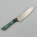 Microtech Utility Knife Caribbean Blue G-10/Titanium Bolster Handle w/ Stonewash M390MK 3400B-10CA