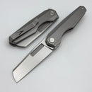 Vero Engineering Neuron Double Detent Titanium Folder w/ Hand Satin M390 (Non-Locking)