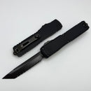 Microtech Ultratech ZBP T/E Full Serrated DLC Shadow Signature Series 1123-3DLCTSH