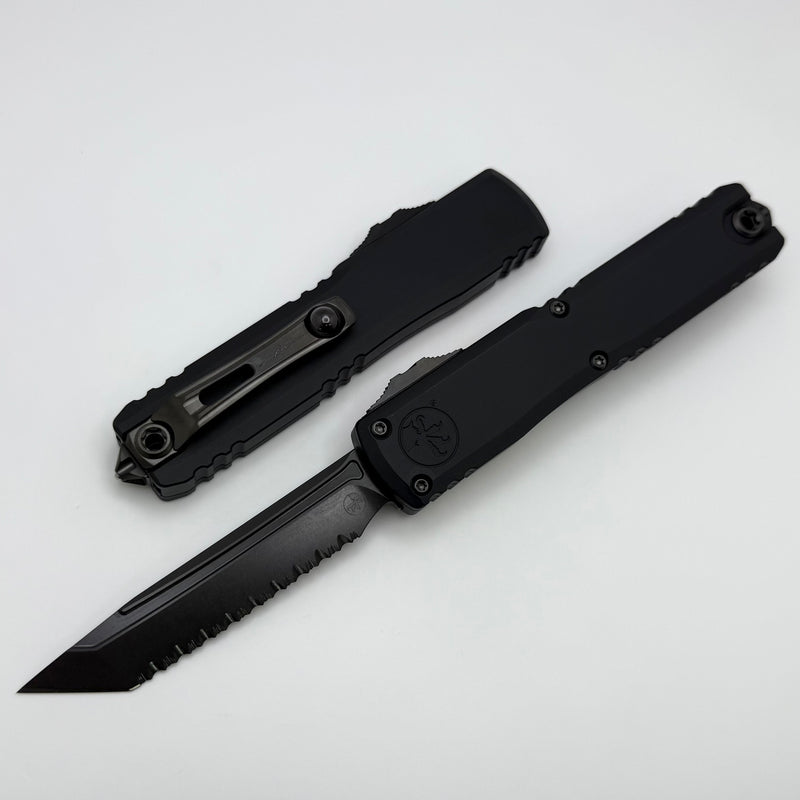 Microtech Ultratech ZBP T/E Full Serrated DLC Shadow Signature Series