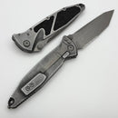 Microtech Socom Elite Tanto Partial Serrated M/A Weathered Metal Apocalyptic Standard 161-11APWME