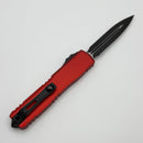 Microtech Ultratech Gen IV D/E Double Full Serrated Black Tactical w/ Red Handle 11224-D3RD