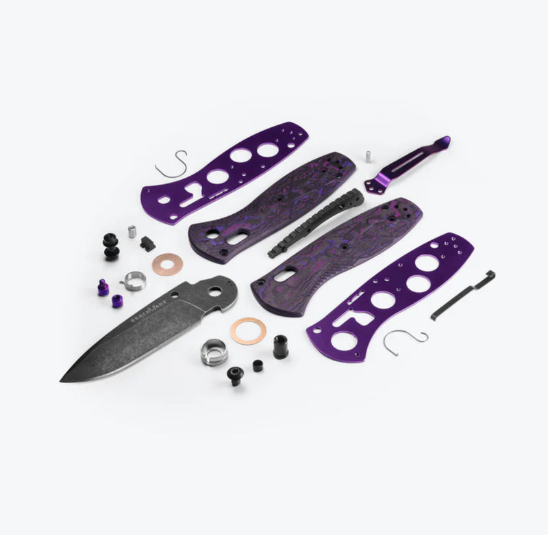 Pre Order Benchmade Mini Barrage Purple Haze & S90V Gold Class 585BK-251