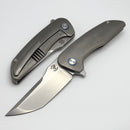 Mechforce & Barker Knives Collab Hokkaido w/ Titanium Handles & Stonewash MagnaCut