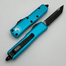 Microtech UTX-85 T/E Tanto Black Partial Serrated & Turquoise 233-2TQ