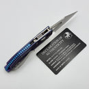 Marfione Select Manual M-Stitch RAM LOK Slab Galactic Purple Titanium Handles w/ Blue Accents & Stonewash M390MK 169MRL-10MS16