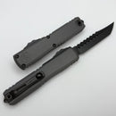 Microtech Ultratech ZBP Hellhound DLC w/ Natural Clear Handle Signature Series 1119-1DLCTNCS