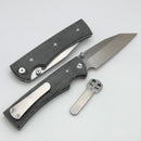 Chaves Knives Sangre 229 w/ Black Micarta & Wharncliffe Elmax - Blue Label