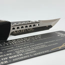 Marfione Custom Knives Combat Troodon LT Gen III Cracked Ice Hellhound w/ Hefted Black Handle & Flamed Accents