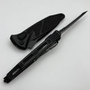 Microtech Socom Elite Blackout Tanto Edge Full Serrated Auto Black Tactical Standard 161A-3T-X4