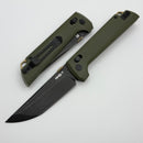 North Mountain Blade Chop2 w/ Green G-10 Handles & Black D2