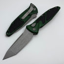 Factory Blem Microtech Socom Elite Auto Emerald Green Handles w/ Apocalyptic Tanto 161A-10APEG