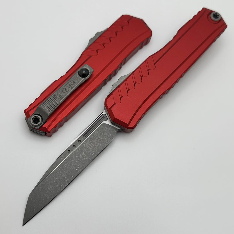 Microtech Cypher II S/E Apocalyptic Standard & Red Handle 1241-10APRD