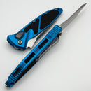 Microtech Socom Elite Auto T/E Stonewash & Blue Handle 161A-10BL