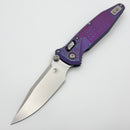 Marfione Select Microtech Socom Ram-Lok Titanium Frag Galactic Purple Handles w/ Blue Accents & Stonewash M390MK 160RL-10FRMS13