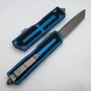 Microtech Scarab 2 Gen 3 Apocalyptic Spine Fluted Tanto w/ Blue Handle 1279-10APBL