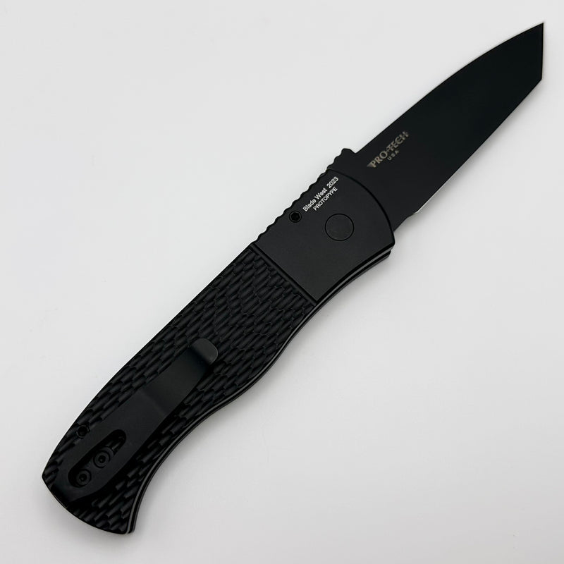 Pro-Tech Emerson CQC7 Tanto w/ Black Textured Handle & DLC Blade Blade West 2023