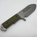 Medford Seawolf Tumbled 3V w/ OD Green G-10 Handles Fixed Blade